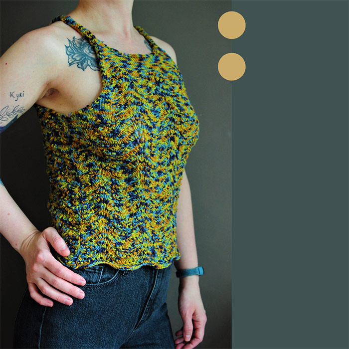 Майка кольоровий меланж