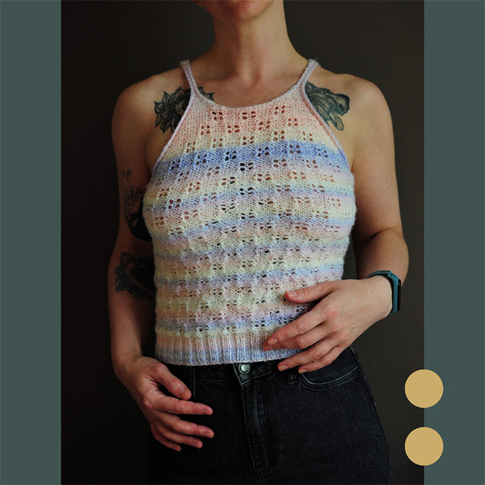 Майка рожевий меланж