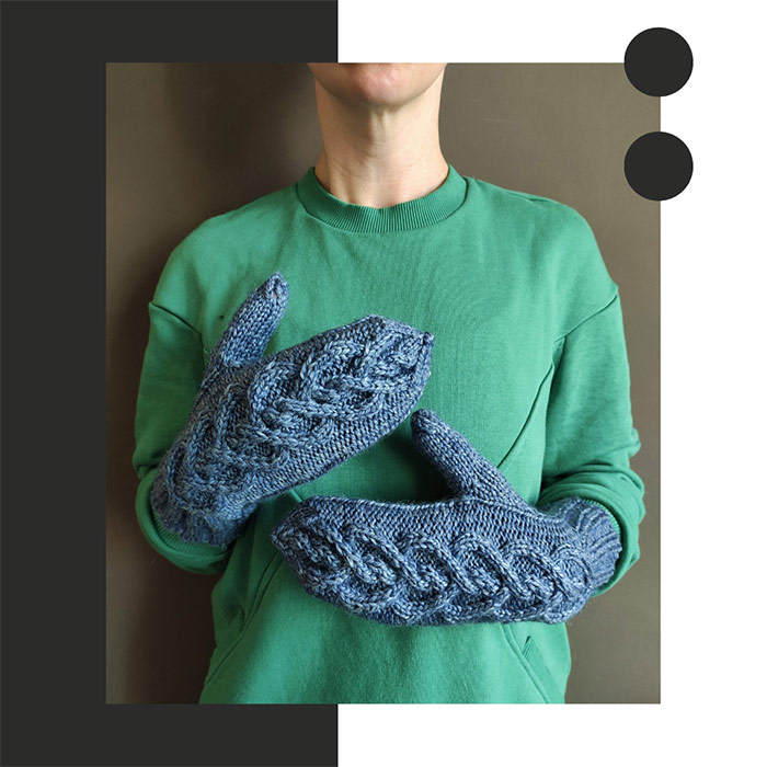 Рукавиці 'Вовняна фактура'